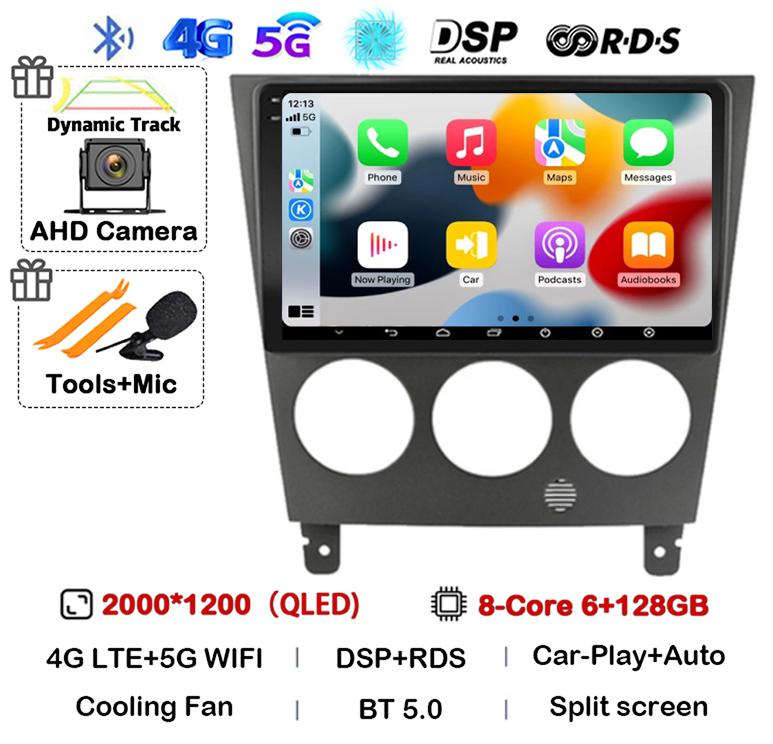 Android 14 Carplay Auto 4G Wifi For Subaru Impreza GD GG 2002 - 2007 Car Radio Multimedia Player GPS 360 Camera Stereo Head Unit