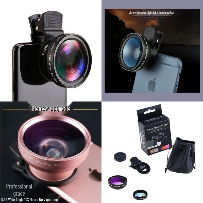 0.45x Wide-Angle Macro Lens Clip for Mobile Phones