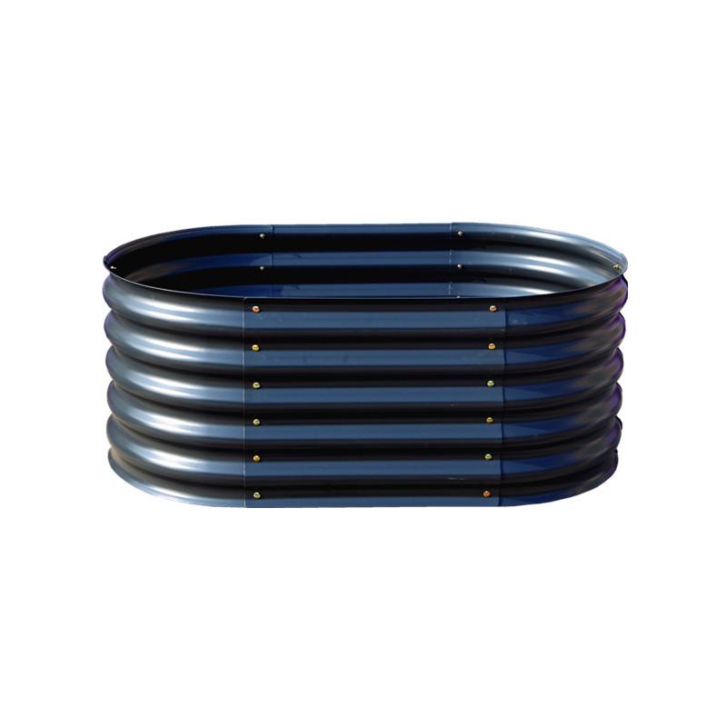 Nordic Metal Garden Planter: Thickened Outdoor Flower and Vegetable Bed, Large Galvanized Box