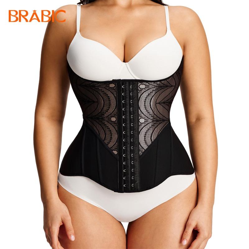 Women S Corset Embroidered Boned Waist Trainer Slimming Belt