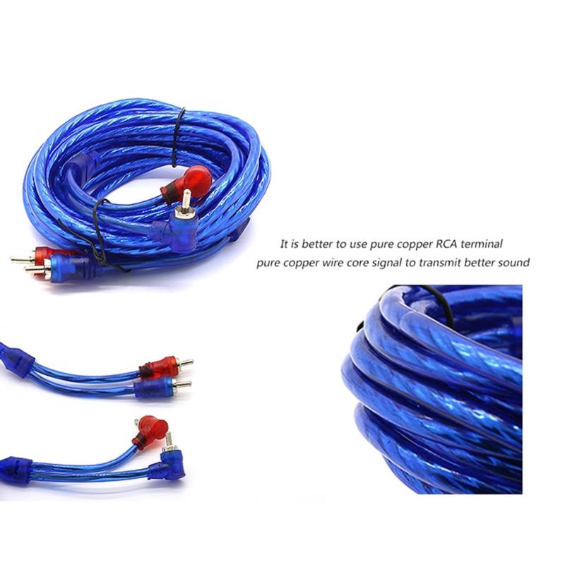 Car Power Amplifier Installation Kit Amplifier RCA Power Cable AMP Holder