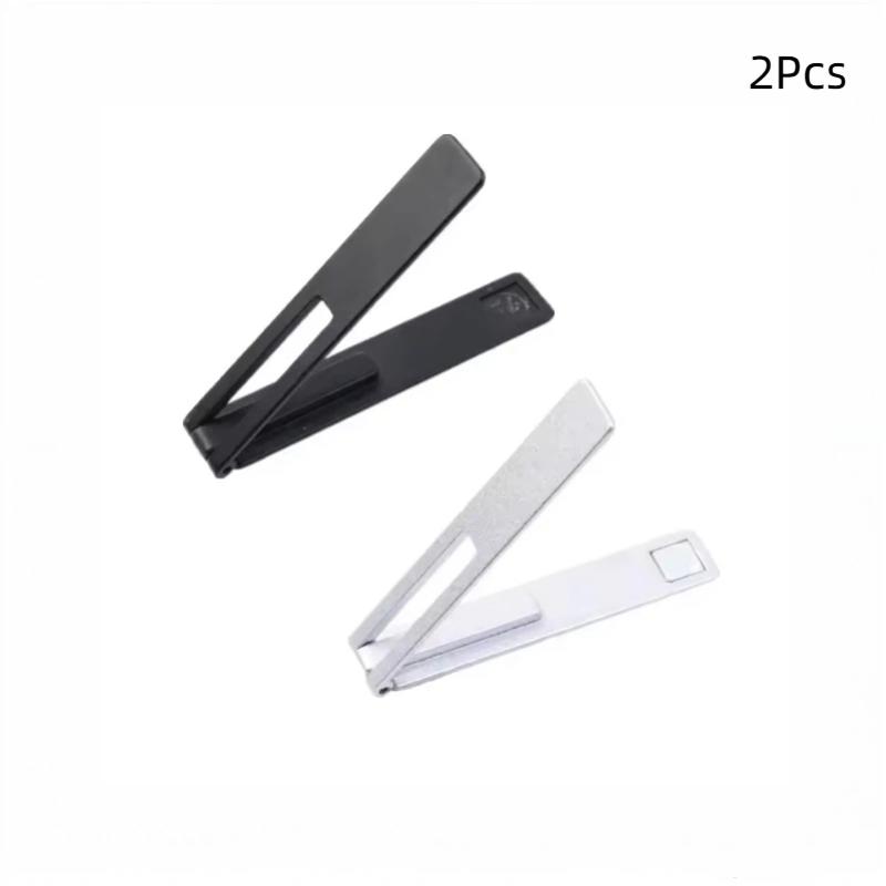 Universal Magnetic Ultra Thin Foldable Metal Alloy Desk Phone Holder Desktop Cell Phone Stands Phone Support