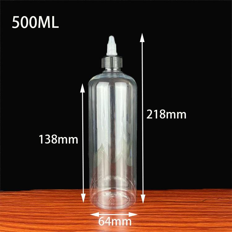 30, 50, 100ml Transparent PET Travel Bottle with Rotary Cap and Nozzle