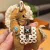 Hanging Decor Horse Year Key Ring Cute Design Pony Pendant Horse Plush Keychain  Year Of The Horse