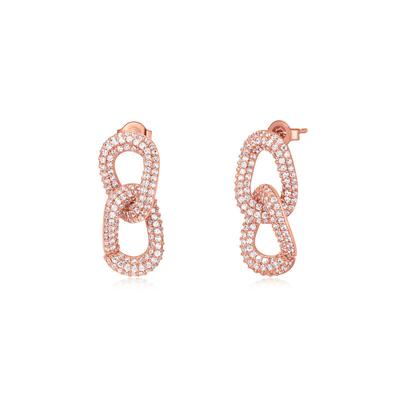 14K Gold Pin Jewel Ring Earrings, Gorgeous Earrings