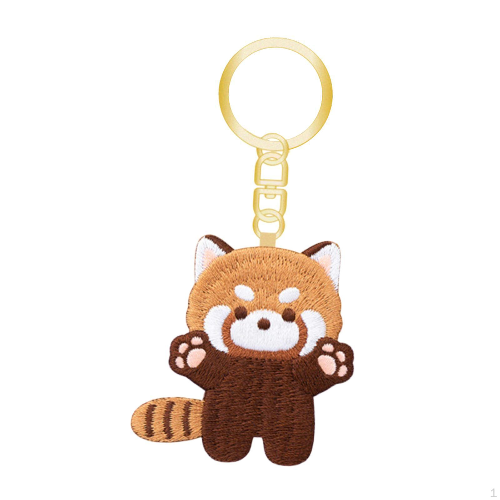 

Decorative Red Panda Keychain for Car, Thanksgiving, Birthday, Holiday 4.8cmx5cm