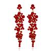Luxury Women Fashion Earrings Rhinestone Long Tassels Dangler Wedding Earring  Jewelry Accessories