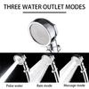 Water Saving High Pressure Shower Head Hand Hold Round Bathroom Accessory Chrome ABS Shower Heads