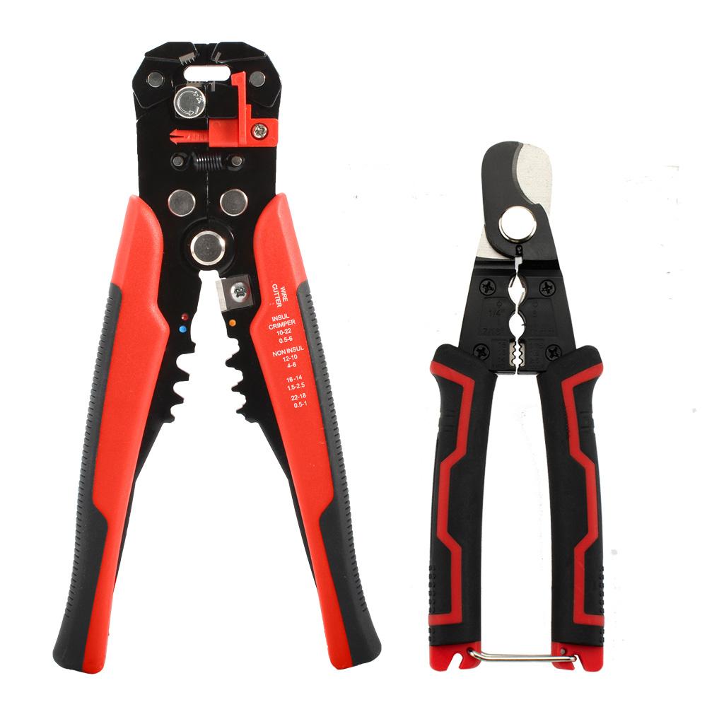 Crimper Cable Cutter Terminal Hand Tool Adjustable Automatic Wire Stripper Multifunctional striping Crimping Pliers
