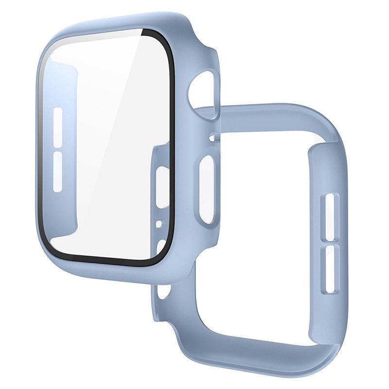 PC Case+Tempered Screen Protector For Apple Watch Ultra 3-1 11 10 46/42mm Integrated Hard Shell iWatch 9 8 7 6 5 4 SE 45mm 44mm