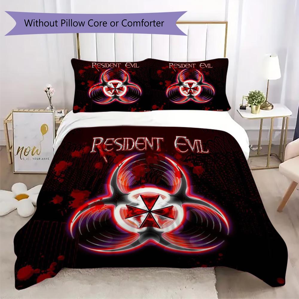 The Sci-fi Game Resident Evil Umbrella Corporation Offers Soft and Comfortable Bedding Covers and Pillowcases for Home Use (without Core) K5