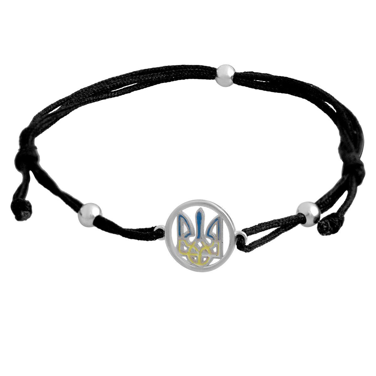 

Срібний браслет з емалью (2137764) 17-20cm