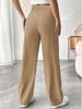 2025 Spring/Summer Women's Drapey High-waisted Slimming Wide-Leg Floor-Length Pants