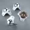 4pcs Flight Audio Case Spherical Wrap Corner 68mm Metal Pressed Concave Ball Protector Silver Decor Luggage Aluminum Box Speaker