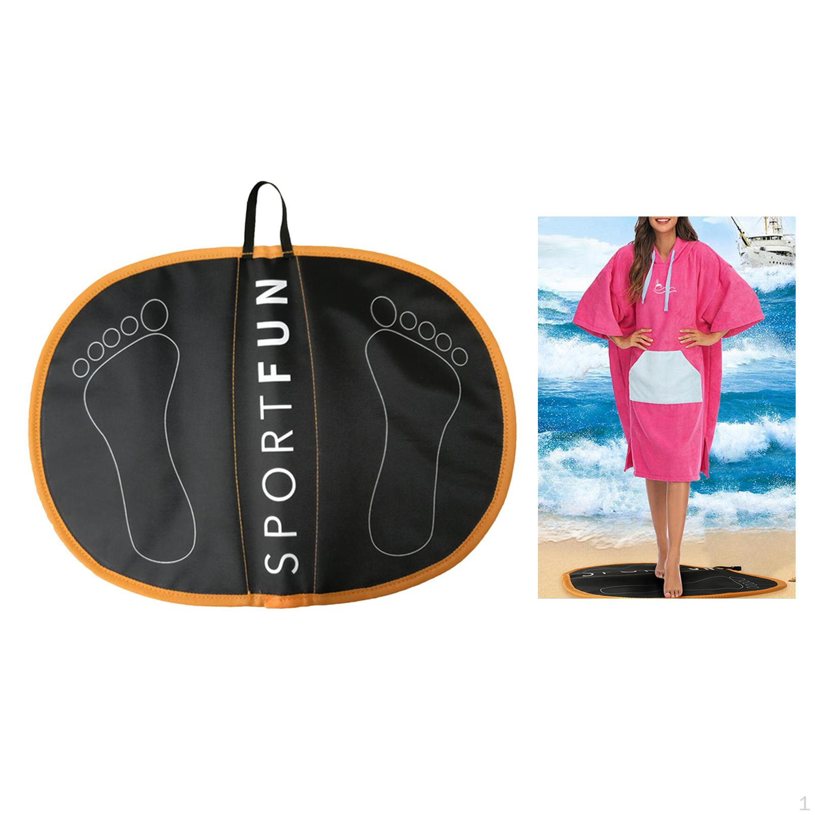 

Durable Wetsuit Changing Mat Waterproof Beach Swimsuit Feet Pad for Water Sports Surfing