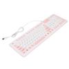 Foldable Silicone Keyboard 106 Keys Waterproof Dustproof Foldable USB Wired Silent Silicone