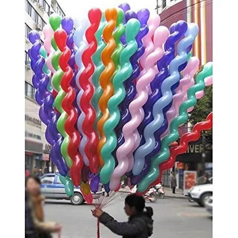 20/30/50Pcs Spiral Long Balloon Colorful Twist DIY Latex Balloon Wedding Happy Birthday Party Decoration Kids Favors Toys Gift
