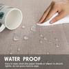 SEASHORE TREE Tablecloth, Stylish, 140x180cm, Linen-like, Dining Table Mat, Table Protection, Water-Repellent, Waterproof, Thick, Solid White, Washabl