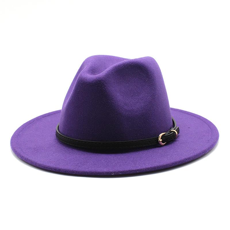 Jazz Hat Season British Retro Top Hat Men'S And Women'S Woolen Hats