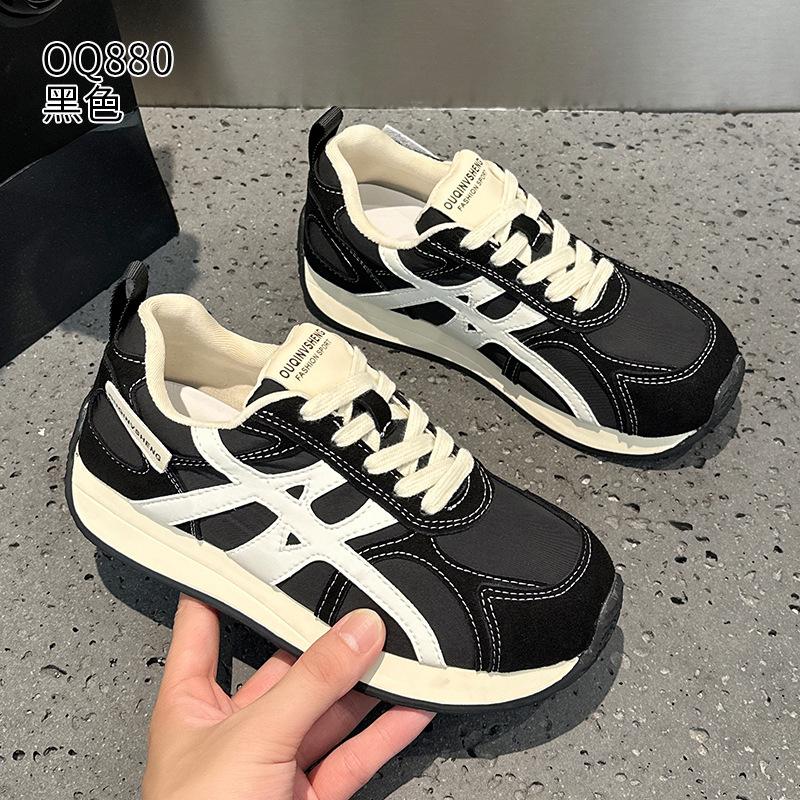Leather Forrest Gump Shoes Women's 2026 Spring and Autumn New Versatile Breathable Fashion Casual Sports Virtue Shoes