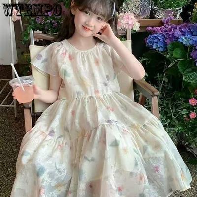 Girls' Dresses Summer Clothes Children's Clothes Girls' Floral Princess Dresses Children's Summer Dresses
