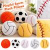 Sports Plush Throw with Soccer Basketball Baseball Design for Couch and Bed