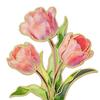 Pin Brooch Pin Enamel Flower Design with Smooth Edges Lightweight