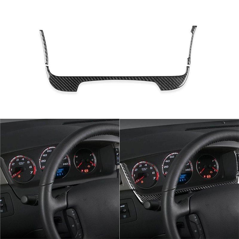 Excellent-For Impala 2006-2013 Dashboard Speedometer Frame Cover Trim In Carbon Fiber- Auto Accessories