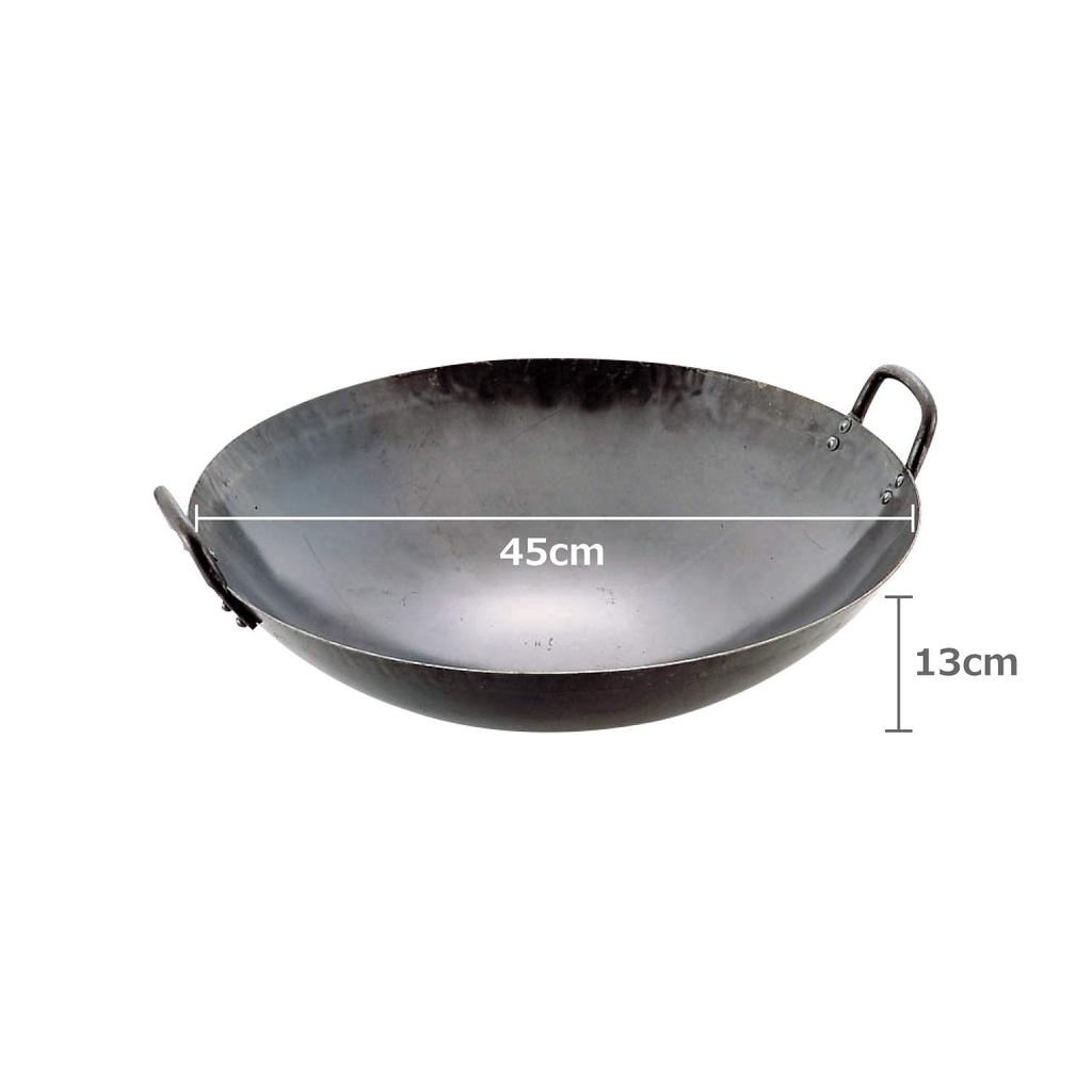 Žehlička na wok Yamada Kogyo 45 cm tloušťka desky 1,2 mm