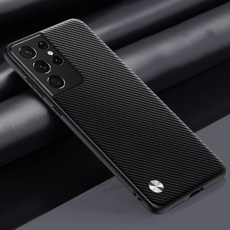 

Luxury PU Leather Case For Samsung Galaxy S21 Ultra 5G Back Cover TPU Silicone Full Protection Phone Case For Samsung S21 Ultra Samsung S21 Ultra матовый черный
