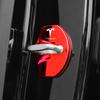 ALX1 4Pcs Stainless Steel Car Door Lock Buckle Cover Accessories For Tesla Model-3 Model-S Model-X Model-Y Cybertruck Roadster SpaceX