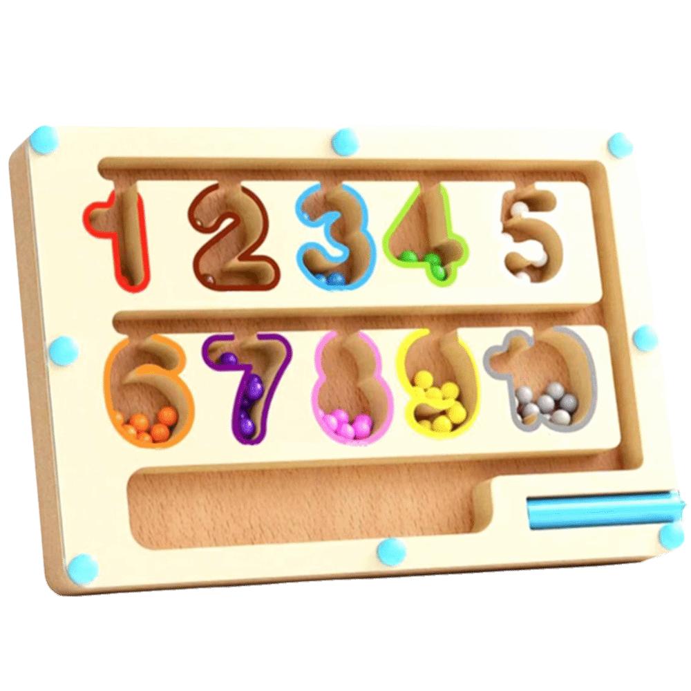 

Magnetic Color Sorting Magnetic Digital Beads Walking Ball Number Maze Toys For Toddlers Style 1