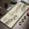 hinese-Style Tea Flag High-End Long Tablecloth Absorbent Quick-Drying Wash-Free Tea Towel for Home Use