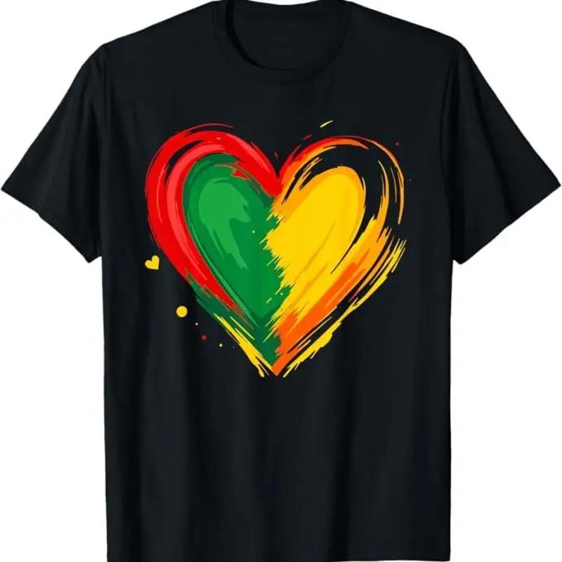 African Heart Black History Month African American TShirt