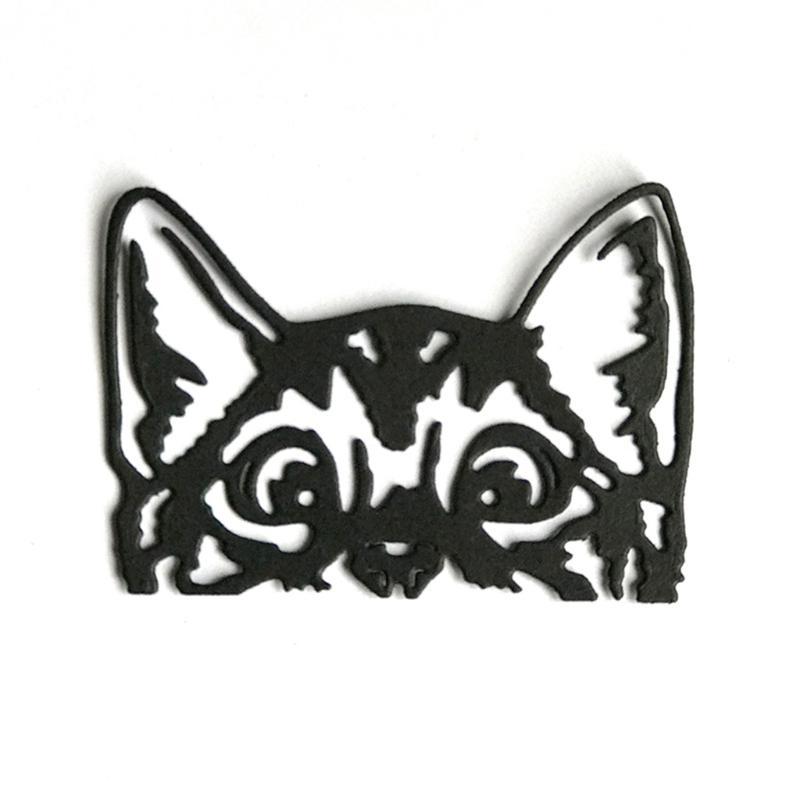for Cat for Head Metal Cutting Dies Stencil Scrapbooking DIY Album Stamp Paper Card Mold Embossing Decoration Craft