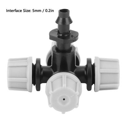 20Pcs Cross Misting Sprinkler with Barbed Connector Garden Irrigation Accessories Fittings for Agriculture Lawns Greenhouses