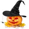 Creative Black Folds Wizard Hat Angled Witch Hat Popular Witch Costume Hallo