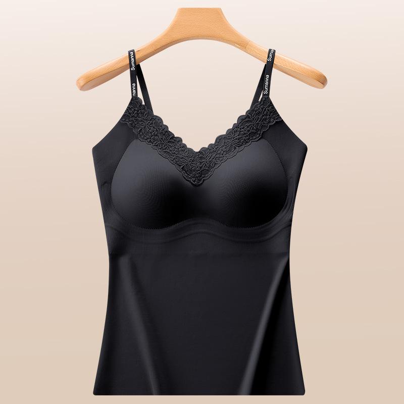 Seamless Invisible Lace Bralette L чёрный