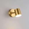 Contemporary Gold Rotating Wall Light for Hallway, Living Room, Staircase, or Bedroom.
