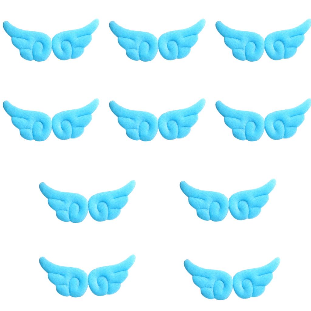 10Pairs Angel Wing Hair Clips for Girls Cartoon Headwear Hairpieces Black Alloy Hair Accessories for Stylish Outfits