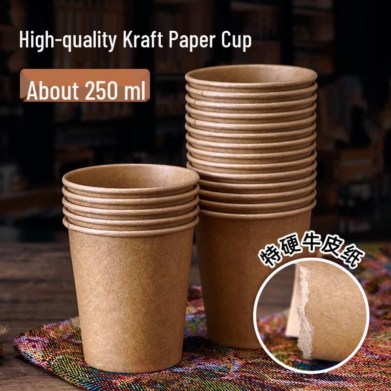 Kraft Paper Disposable Cups
