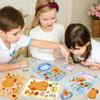 8 Pictures/set of Capybara Face Change Graffiti Stickers Personality Make A Face Cartoon Puzzle Stickers