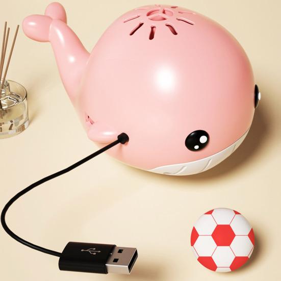 Electric Floating Ball Whale Toy with 2 Balls USB Rechargeable Babies Educational Whale Blowing Suspension Ball Interactive Toy Toddlers Boys Girls