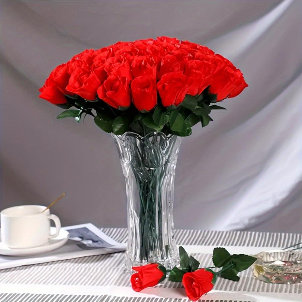 20pcs Simulated Rose Bouquet, Fabric Flowers, Artificial Flowers, Living Room Decoration, Wedding Supplies, Valentine's Day Does Not Include Vases