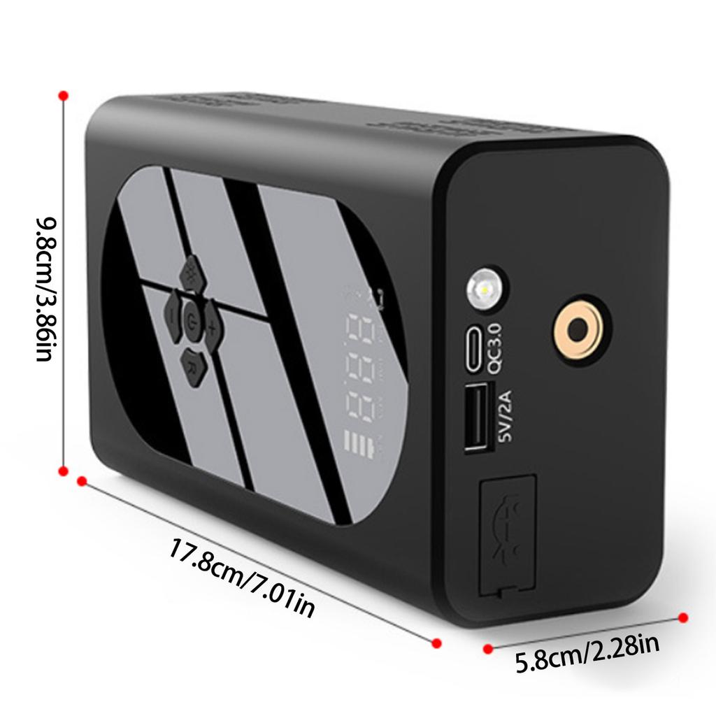 Portable Air Compressor Electric Car Pump Automatic Motorcycle Tire Inflator Digital Pressure Gauge Detect with LED Lamp