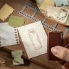 30Pcs Vintage Texture Vintage Label Scrapbook Material Hallowed Out Memo Pad  DIY Scrapbooking