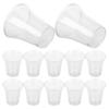 A25F-Plastic Clear Communion Cups 200 Pcs Disposable Glasses For Church Sacrament Supplies For Baptism Tasting Ceremonies
