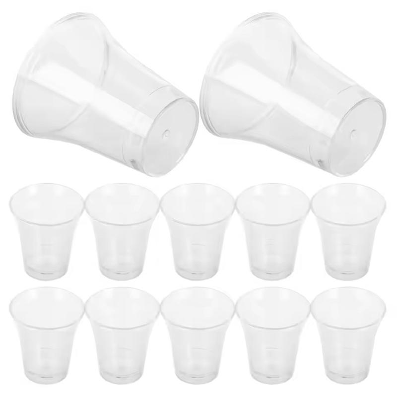 A25F-Plastic Clear Communion Cups 200 Pcs Disposable Glasses For Church Sacrament Supplies For Baptism Tasting Ceremonies