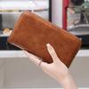RFID Minimalist Multifunctional Organ Long Wallet, Zippered PU Pickup Bag, Women's Mobile Phone Wristband Bag