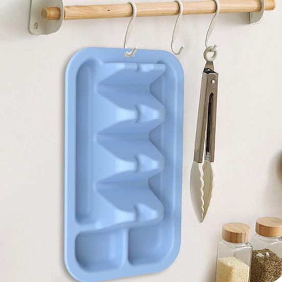 Silicone Taco Holder with 3 Dividers Reusable Tortilla Rack Non-Slip Food Dish Heat Cold Resistant Burrito Holder